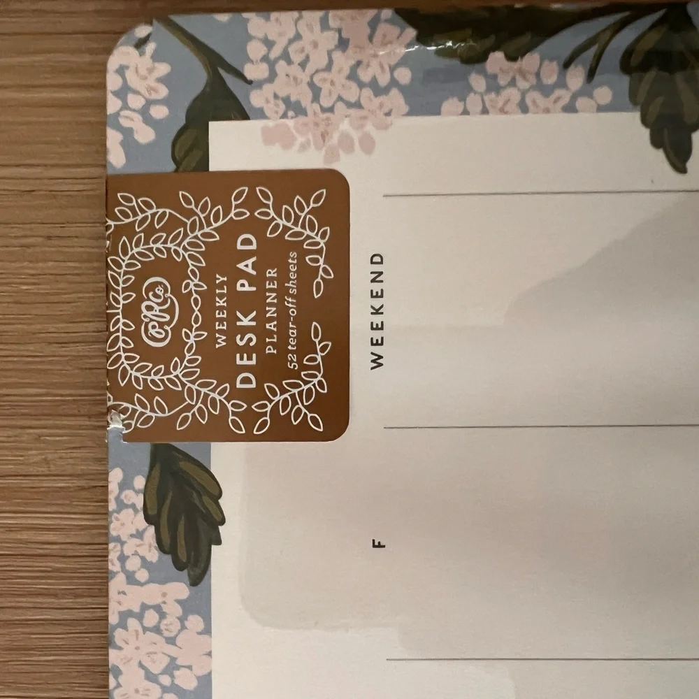 Rifle Paper Co Floral Weekly List Notepad